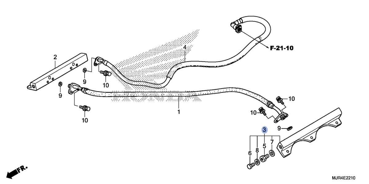 Honda OEM part 16620-MJR-670