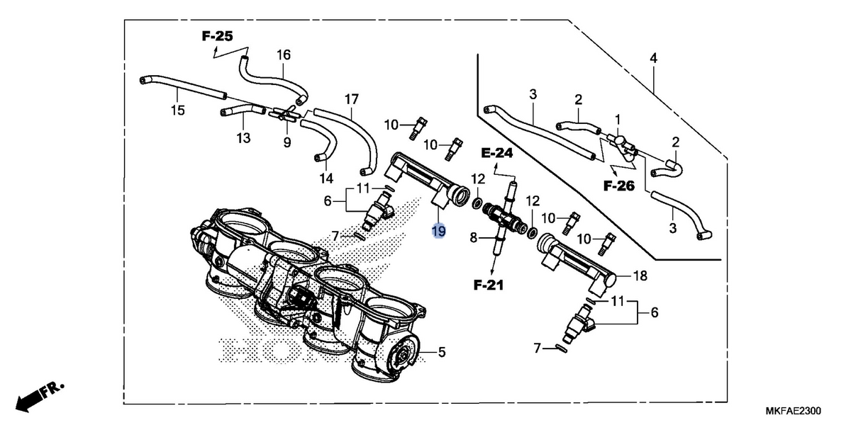 Honda OEM part 16620-MKF-D41
