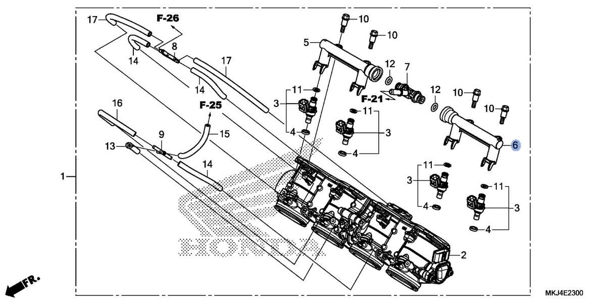 Honda OEM part 16620-MKJ-D01