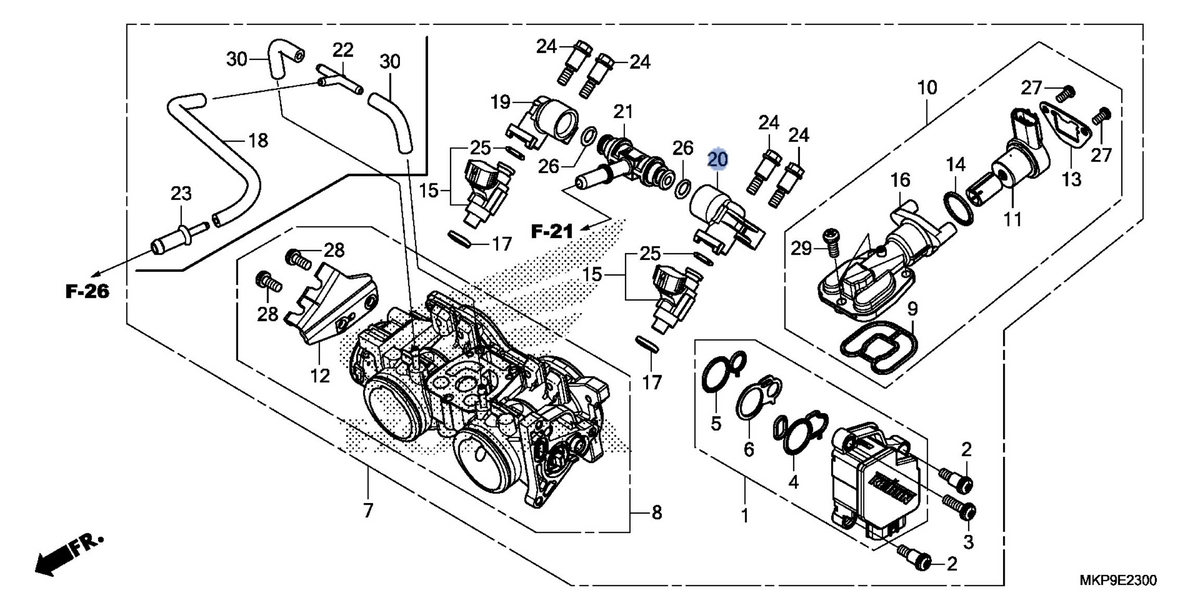 Honda OEM part 16620-MKP-T01