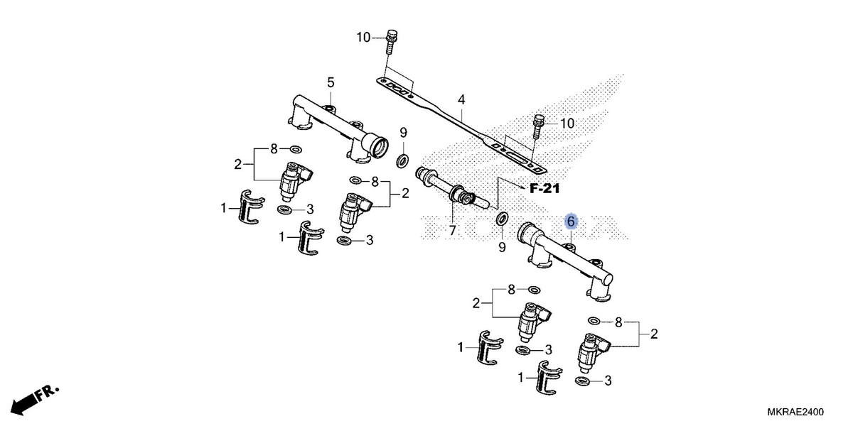 Honda OEM part 16620-MKR-D11