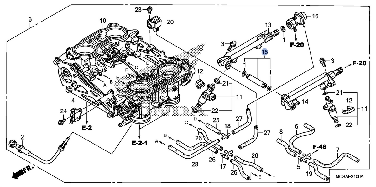 Honda OEM part 16630-MCS-003