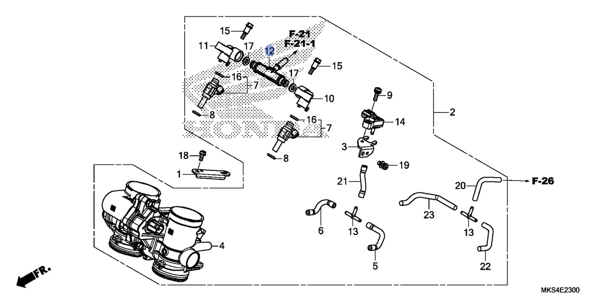 Honda OEM part 16630-MKS-E01