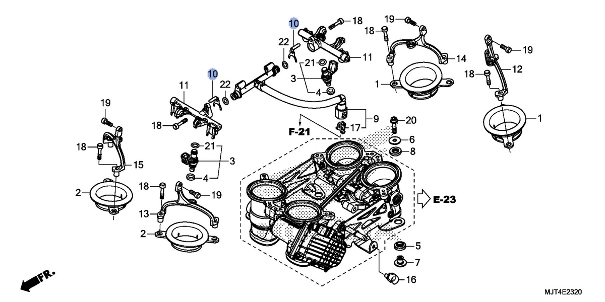 Honda OEM part 16631-MJT-E00