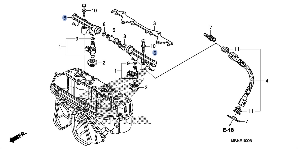 Honda OEM part 16640-MFJ-D00