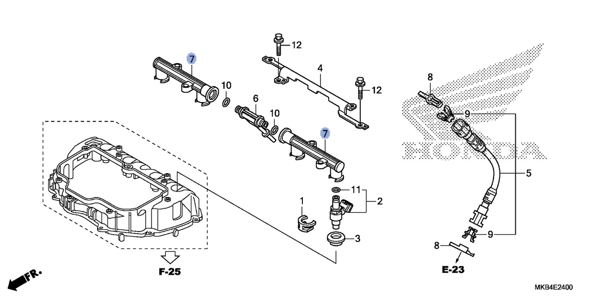 Honda OEM part 16640-MFL-000
