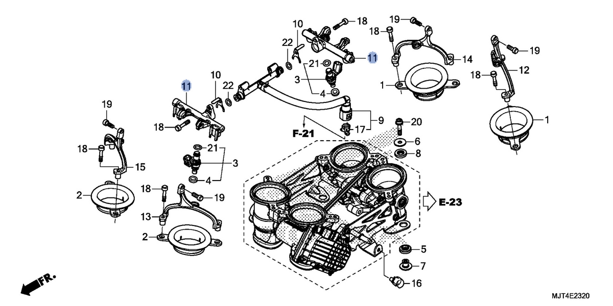 Honda OEM part 16640-MJT-E00
