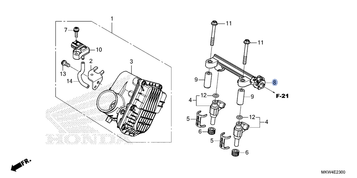Honda OEM part 16640-MKT-D01