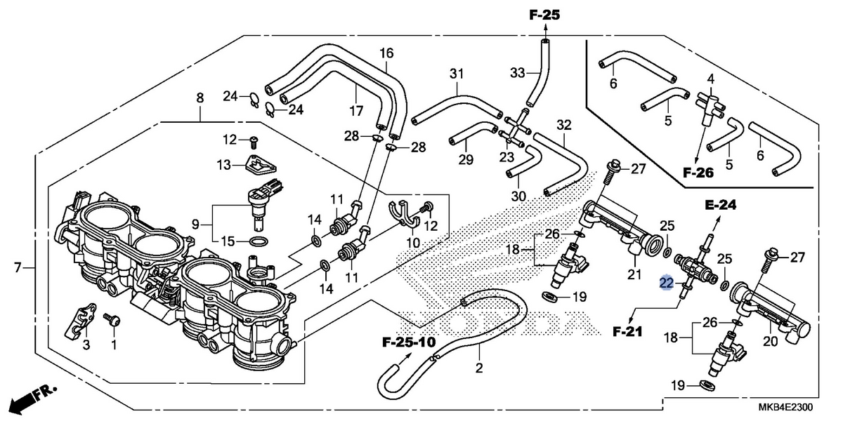 Honda OEM part 16650-MFL-003