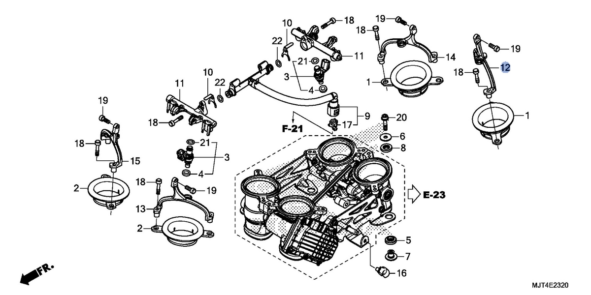 Honda OEM part 16671-MJT-E00