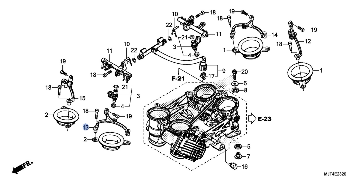 Honda OEM part 16672-MJT-E00