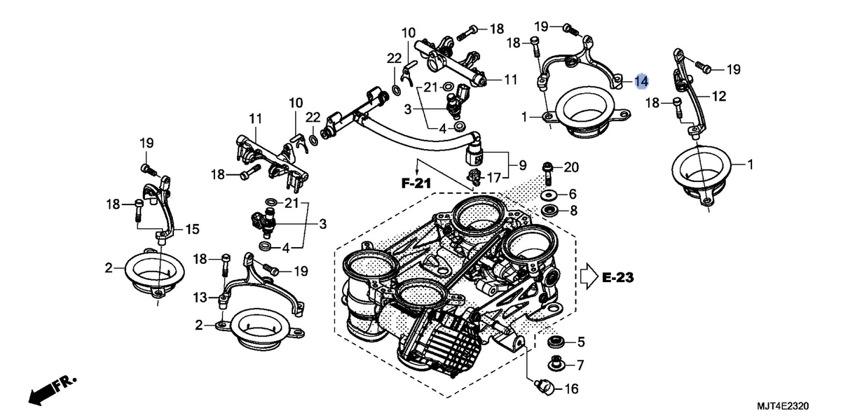 Honda OEM part 16673-MJT-E00