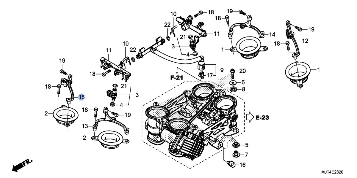 Honda OEM part 16674-MJT-E00