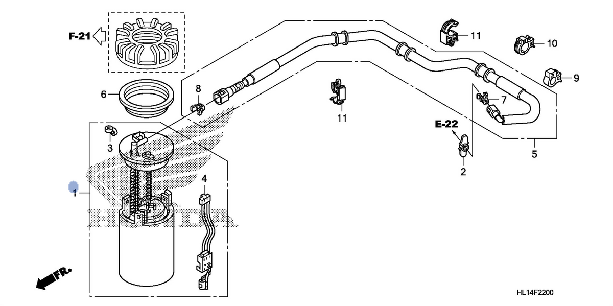 Honda OEM part 16700-HL1-A01