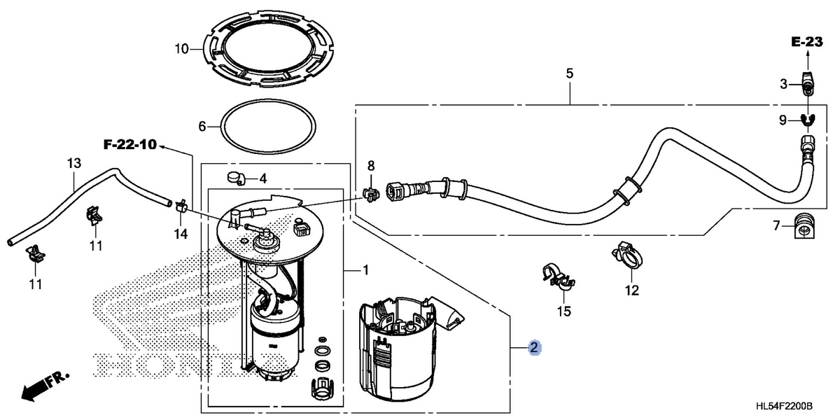 Honda OEM part 16700-HL5-A01