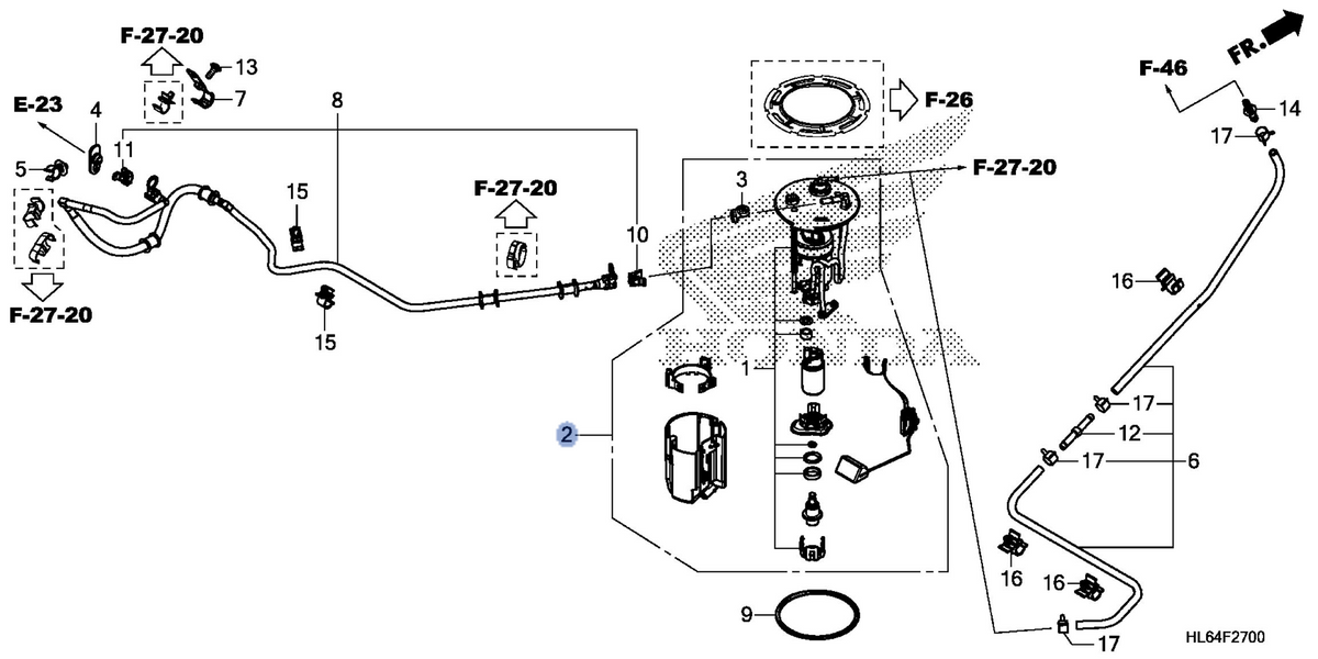 Honda OEM part 16700-HL6-A02