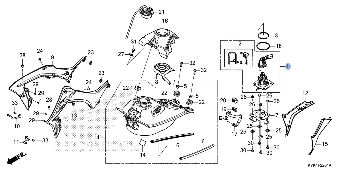 Honda OEM part 16700-K28-A61