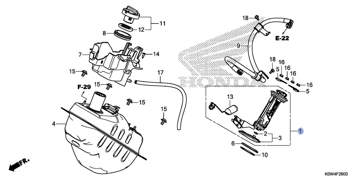 Honda OEM part 16700-K97-T01