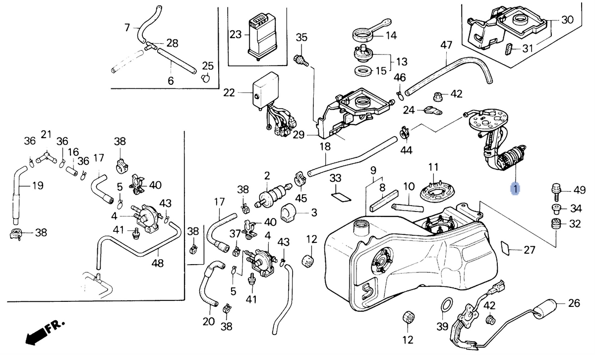 Honda OEM part 16700-MAF-000