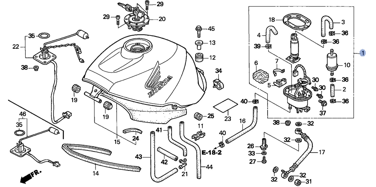 Honda OEM part 16700-MAT-E21