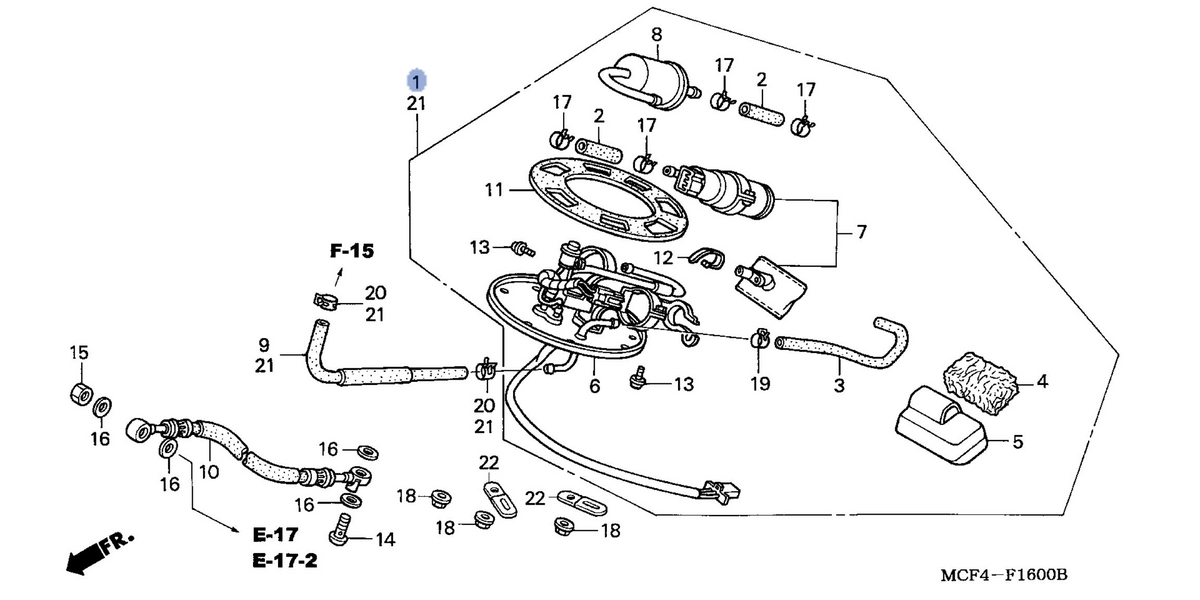 Honda OEM part 16700-MCF-D32