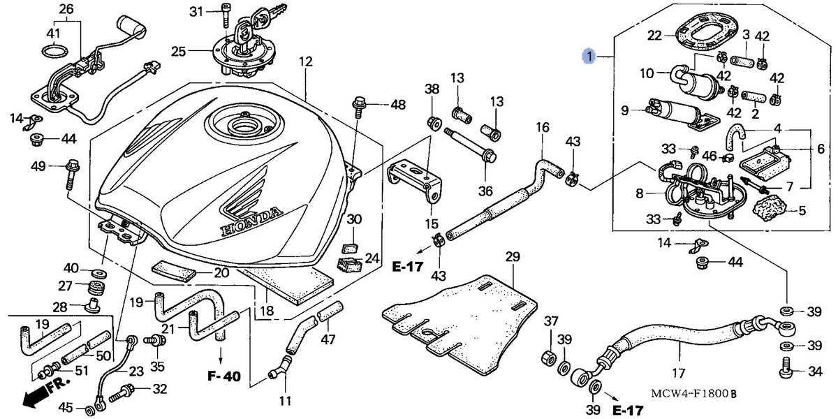 Honda OEM part 16700-MCW-D02