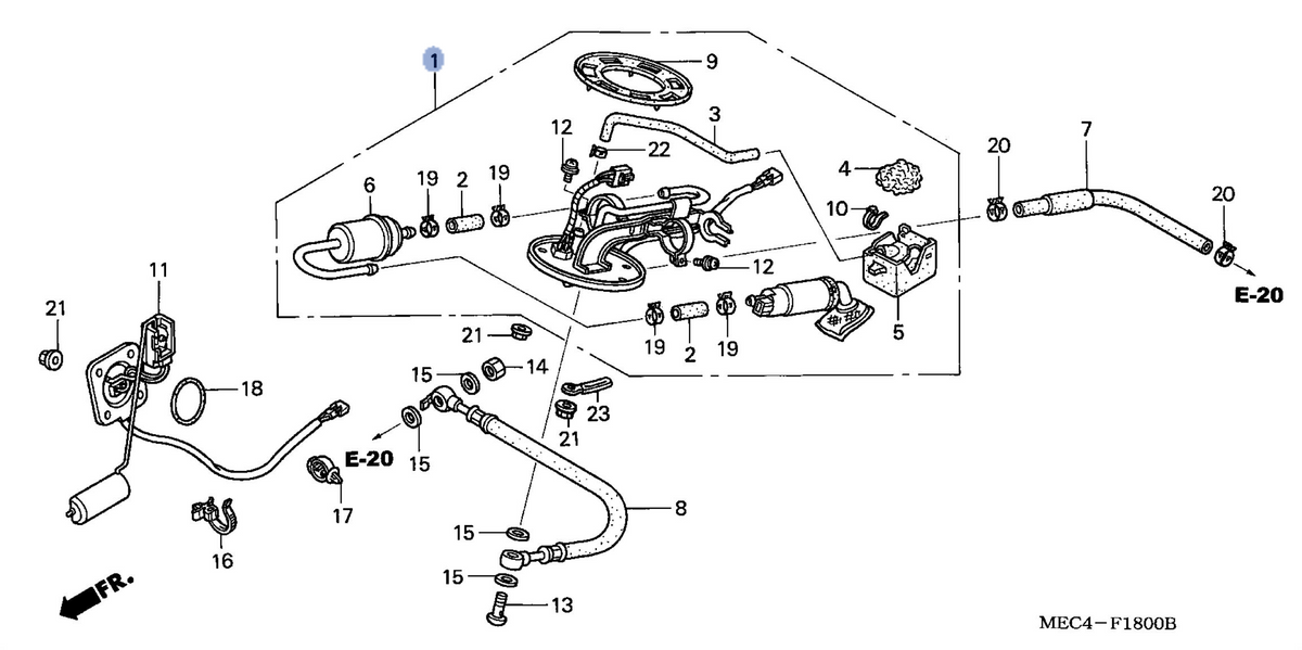 Honda OEM part 16700-MEC-013