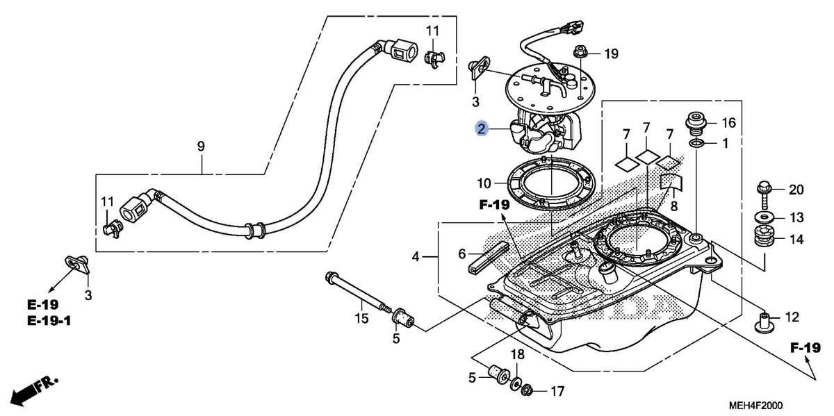 Honda OEM part 16700-MEH-003