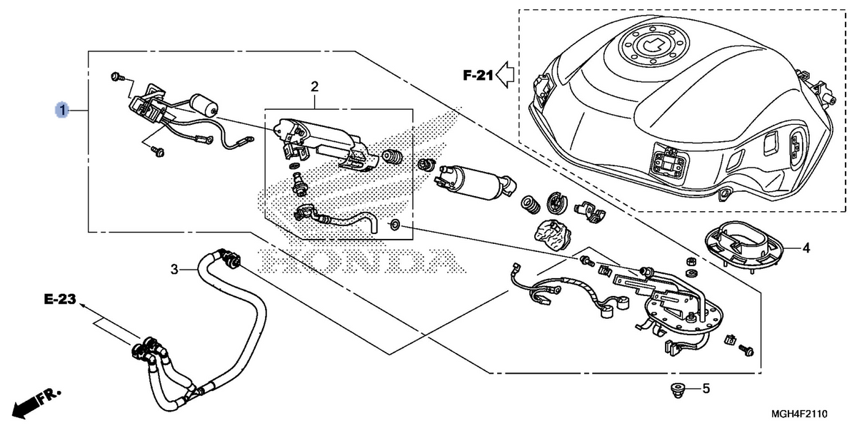 Honda OEM part 16700-MGH-641