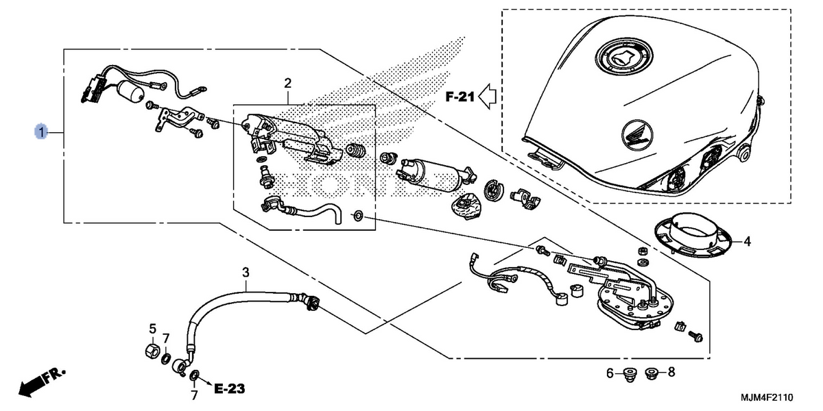 Honda OEM part 16700-MJM-D01
