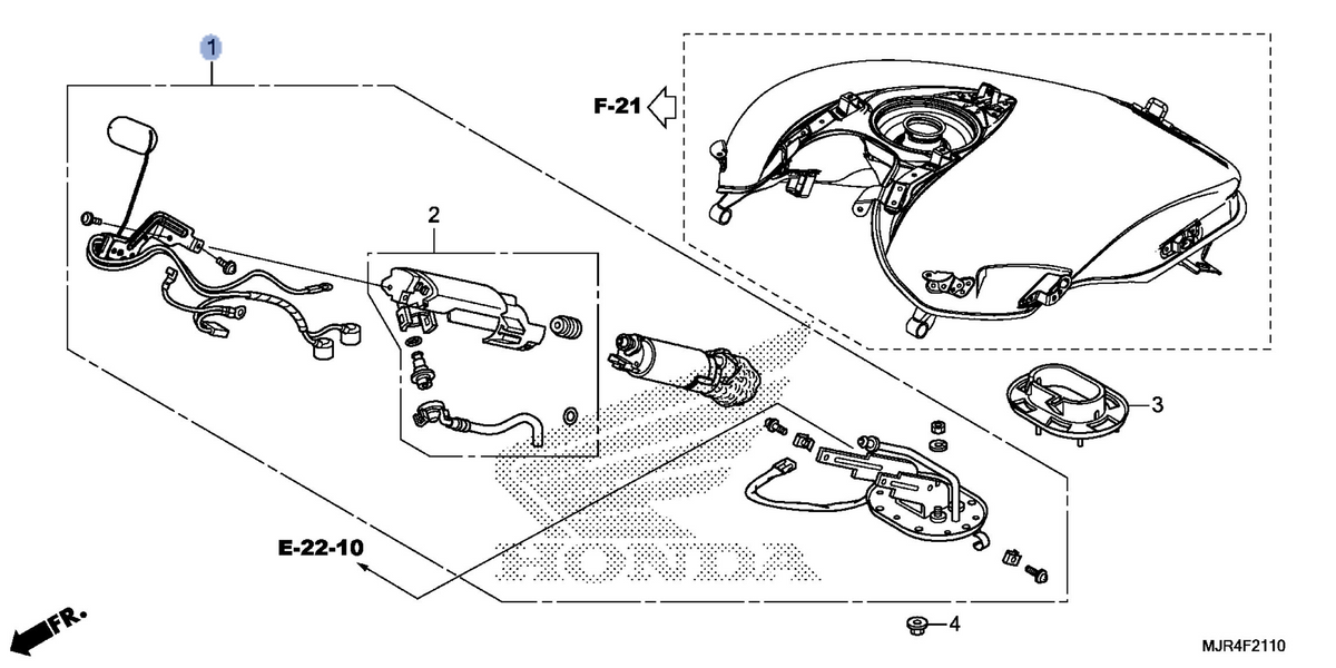 Honda OEM part 16700-MJR-671