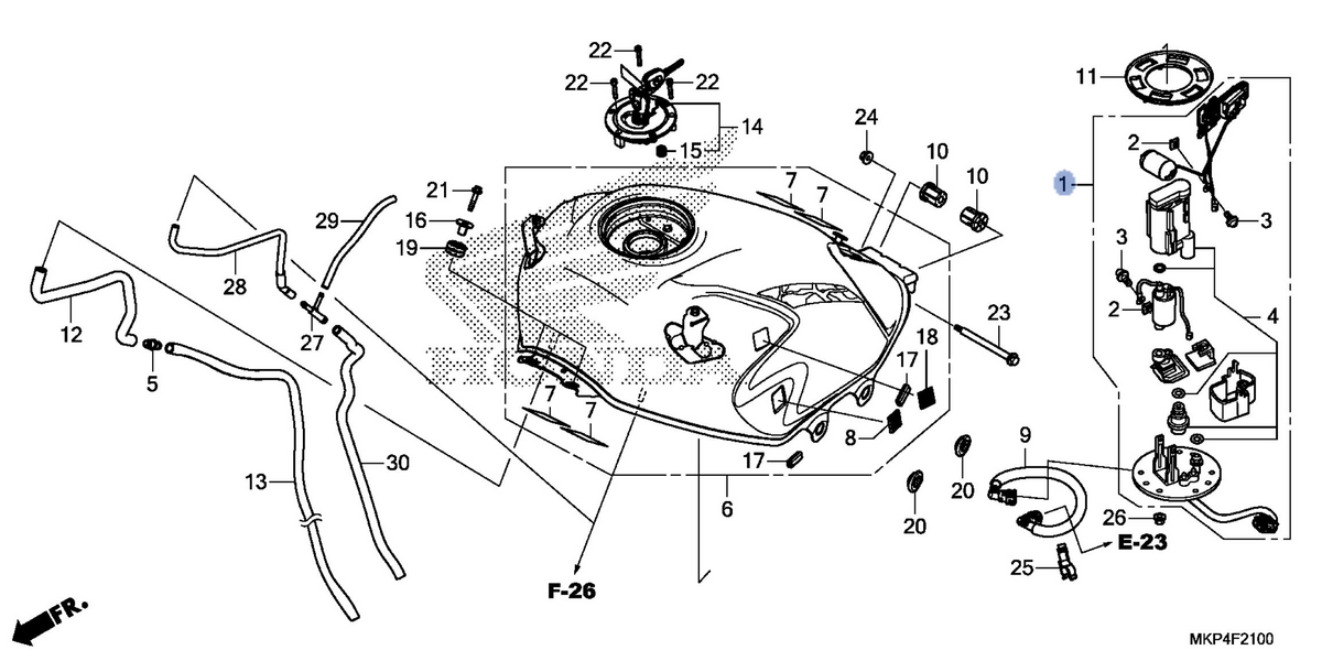 Honda OEM part 16700-MJW-J83