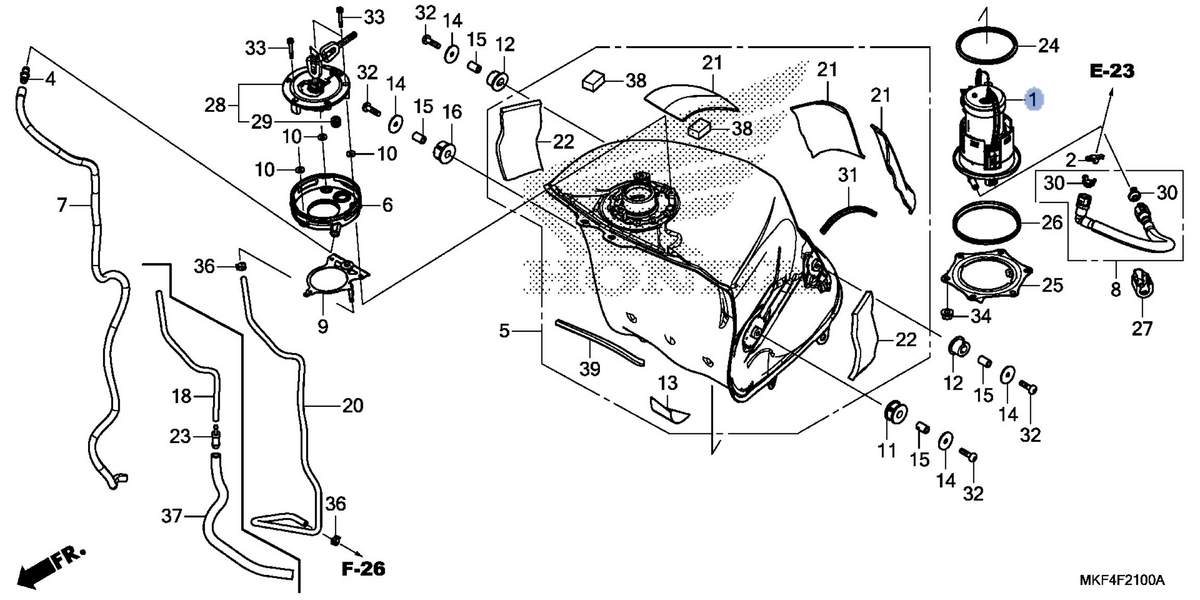 Honda OEM part 16700-MKF-D41