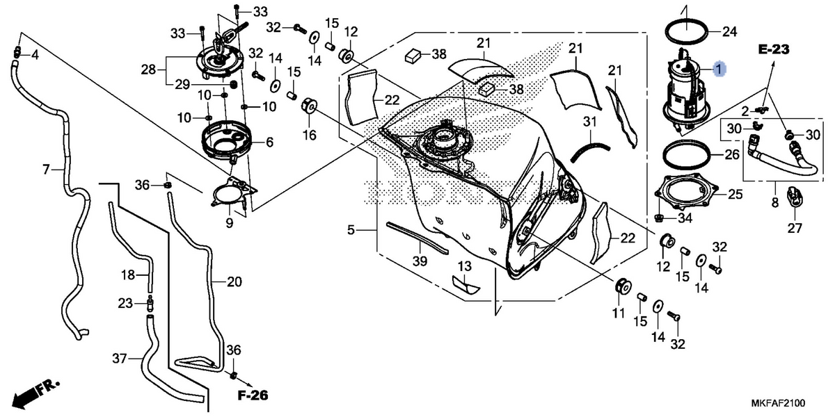 Honda OEM part 16700-MKF-D42