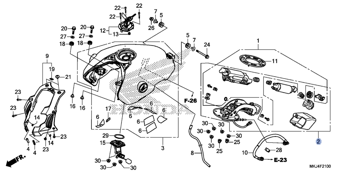 Honda OEM part 16700-MKJ-D02