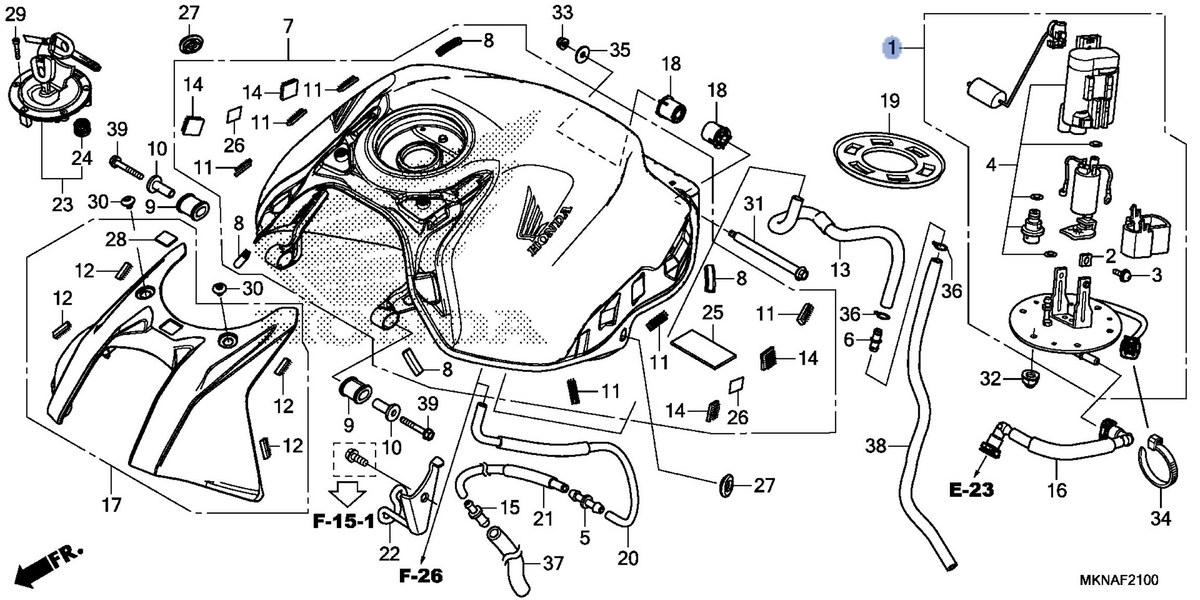 Honda OEM part 16700-MKN-D51