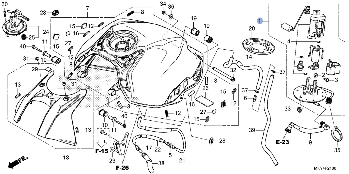 Honda OEM part 16700-MKN-D52