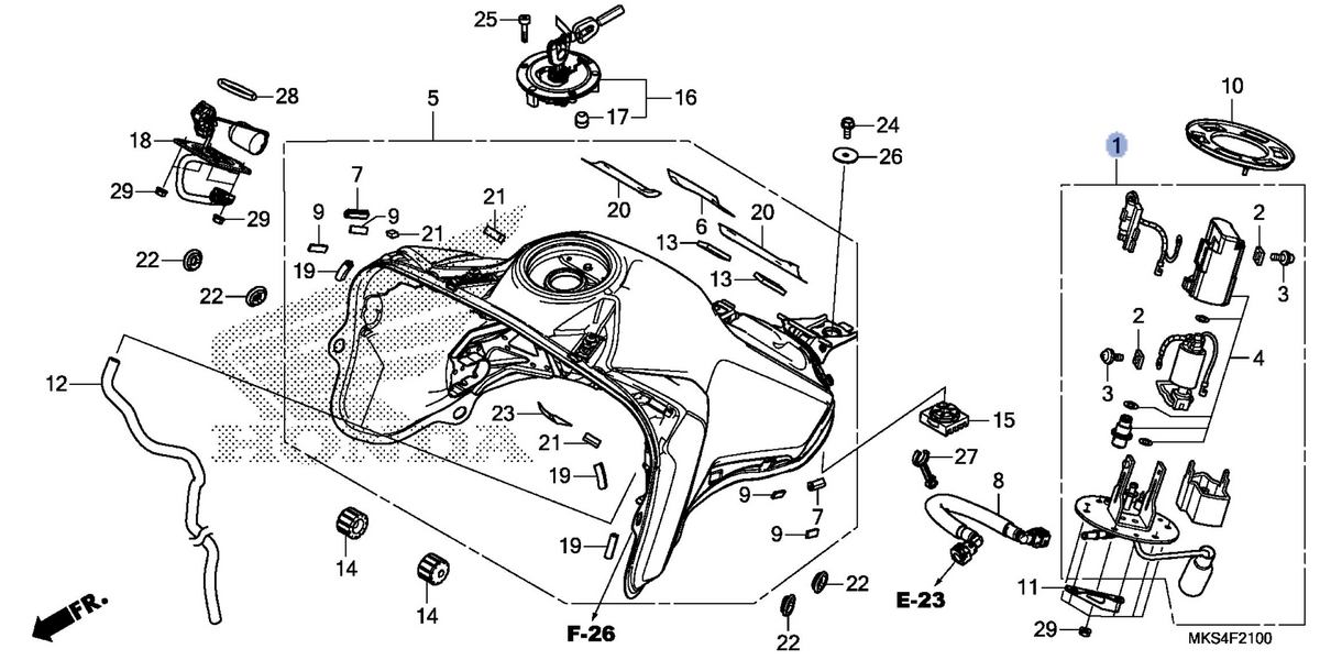 Honda OEM part 16700-MKS-E01