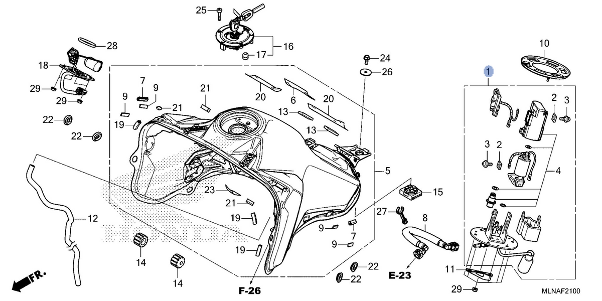 Honda OEM part 16700-MKS-E02