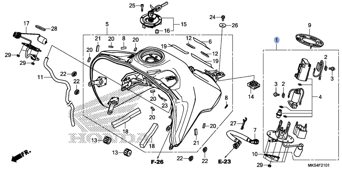 Honda OEM part 16700-MKS-E21