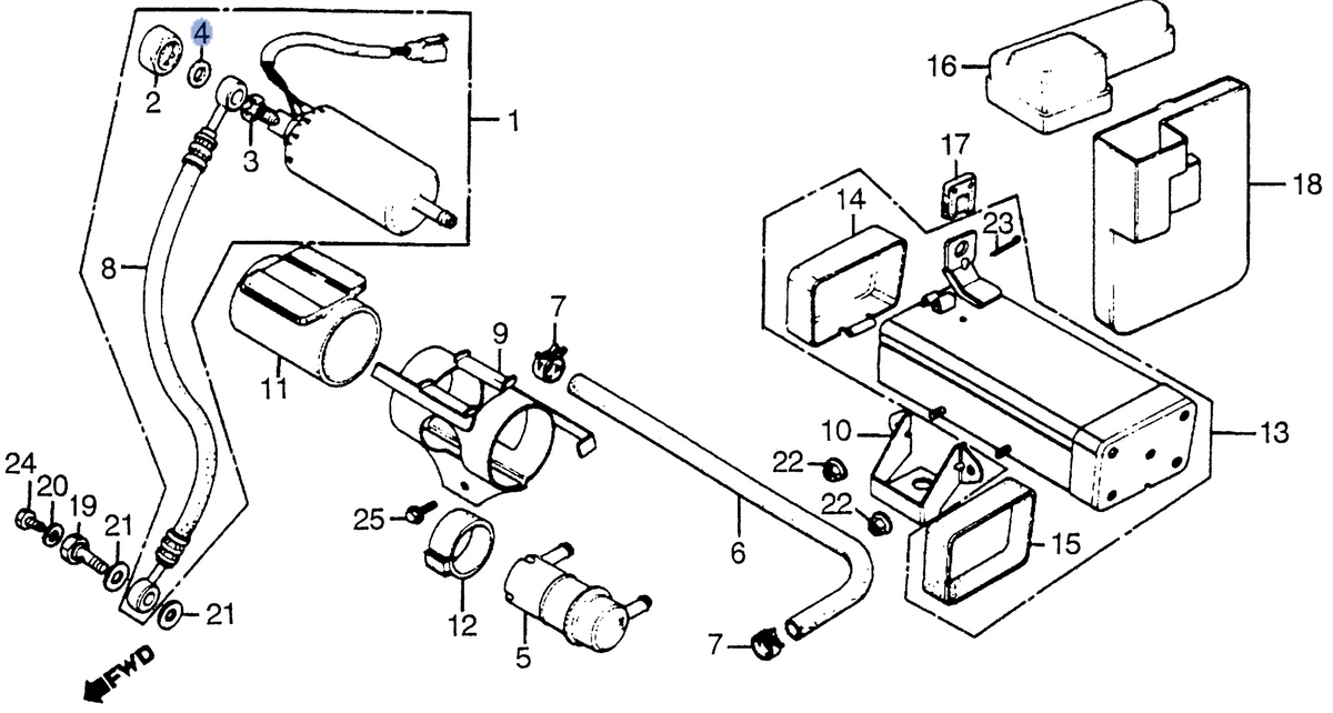 Honda OEM part 16705-PD1-003