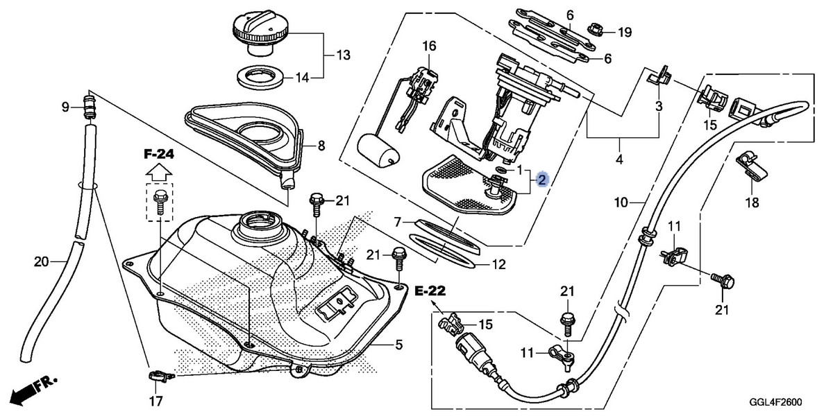 Honda OEM part 16707-GGL-J01