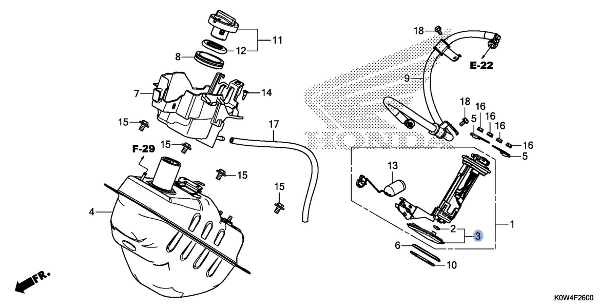 Honda OEM part 16707-K12-901