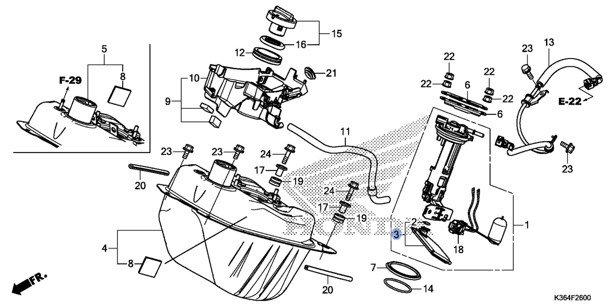 Honda OEM part 16707-K35-V01