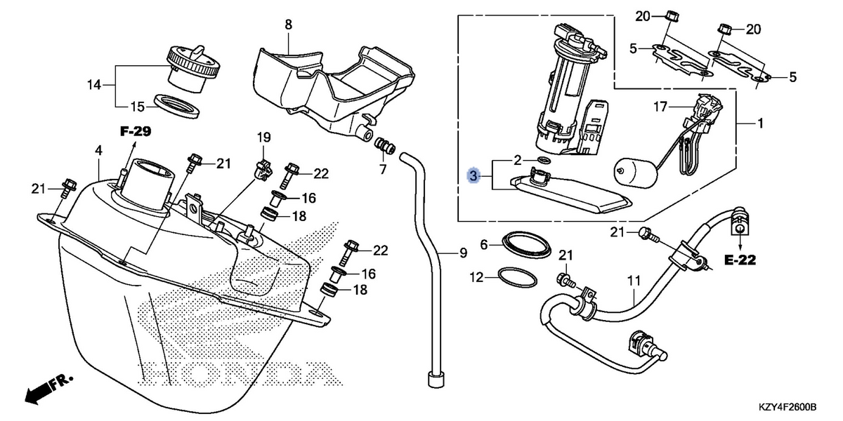 Honda OEM part 16707-KWN-711