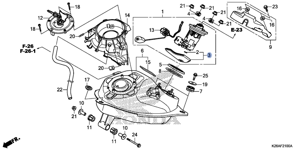 Honda OEM part 16707-KZV-T01