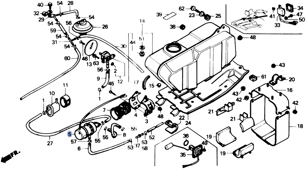 Honda OEM part 16710-HA7-672