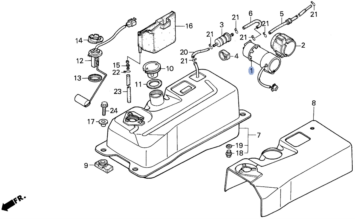 Honda OEM part 16710-KS4-015