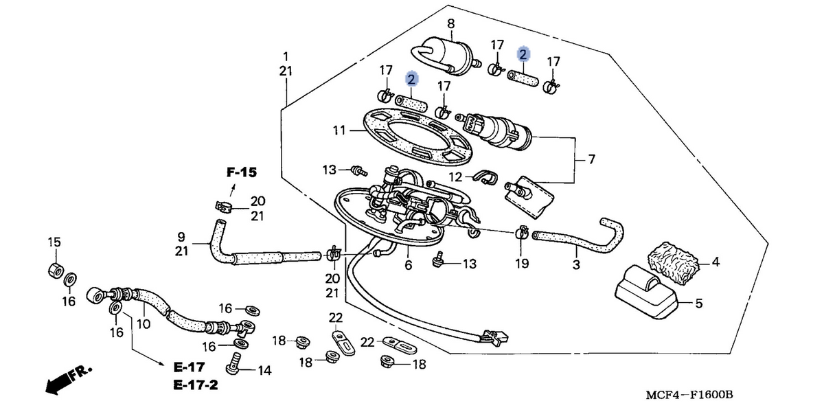 Honda OEM part 16711-MCF-000