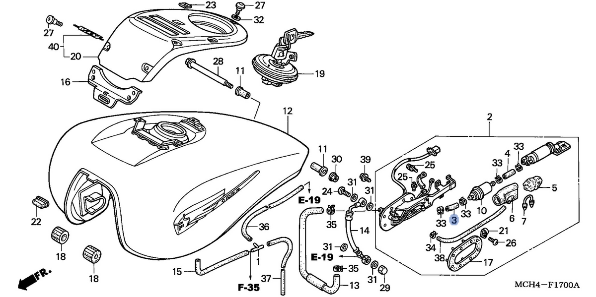 Honda OEM part 16711-MCH-003